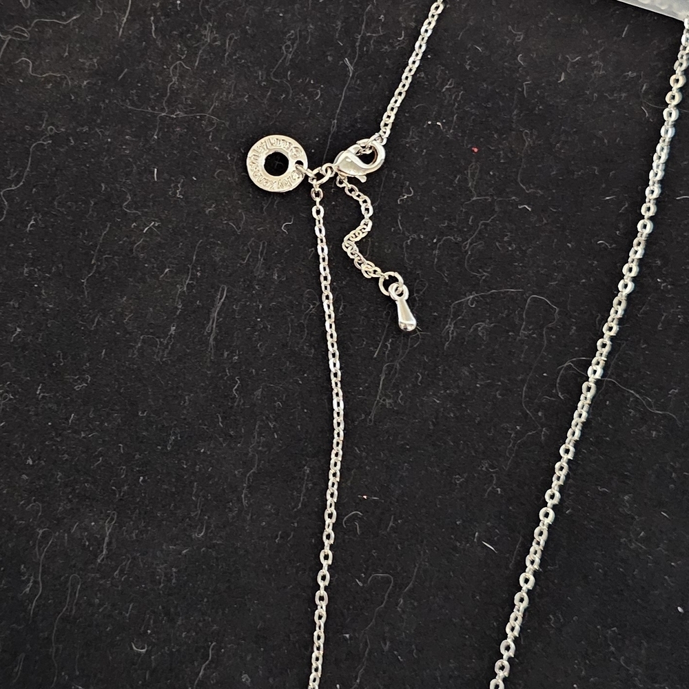 *NWT* Kenneth Jay Lane Silver Moissanite Necklace - Picture 8 of 15